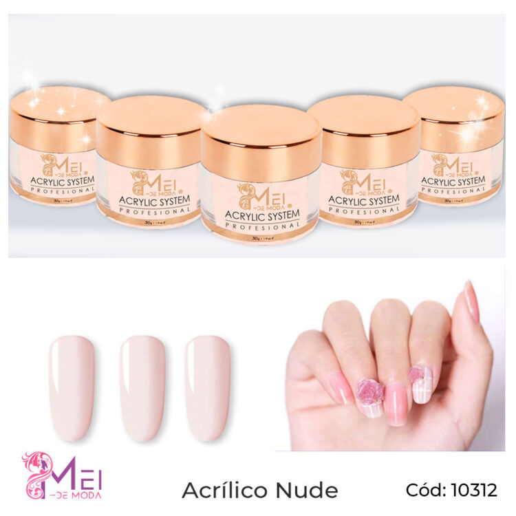 Polvo Acr Lico Nude G Mei De Moda