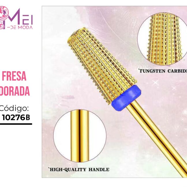 Fresa de Metal Dorada