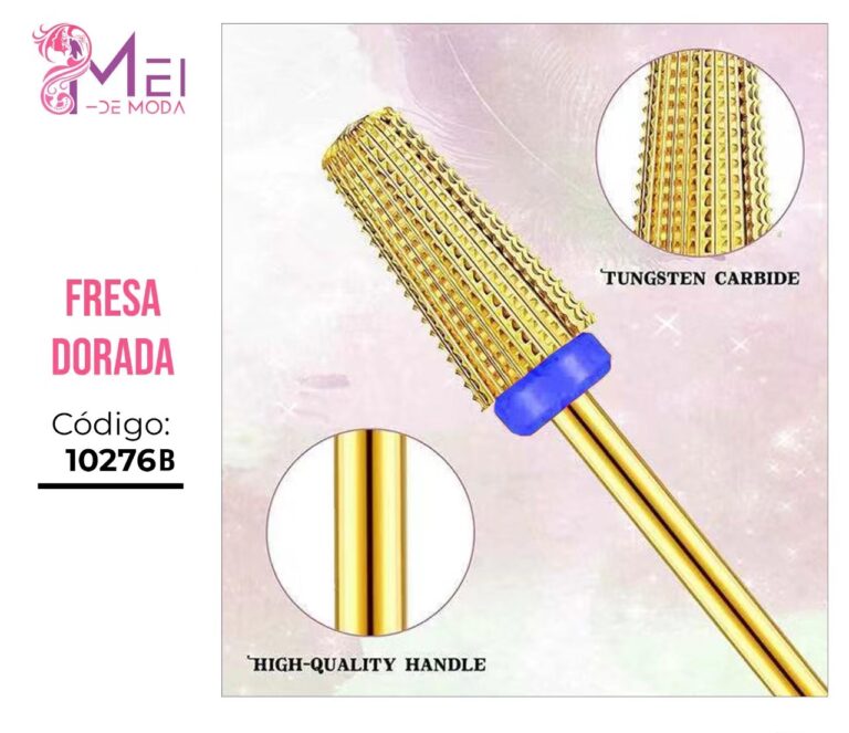Fresa de Metal Dorada