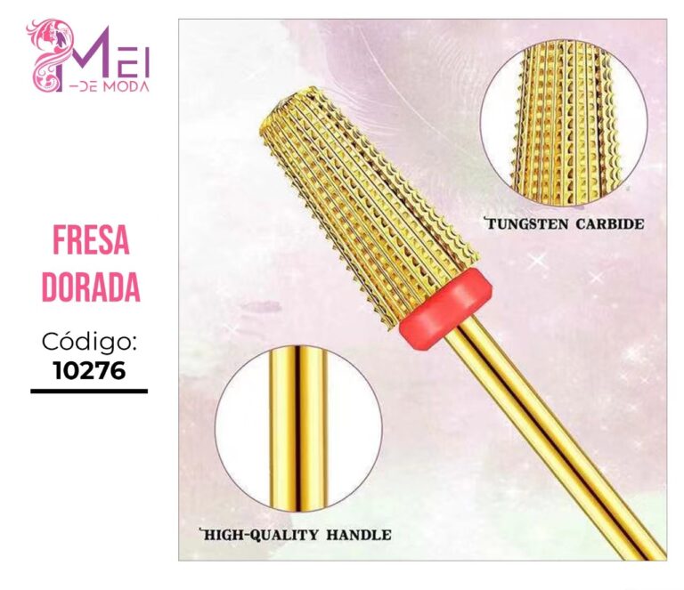 Fresa de Metal Dorada