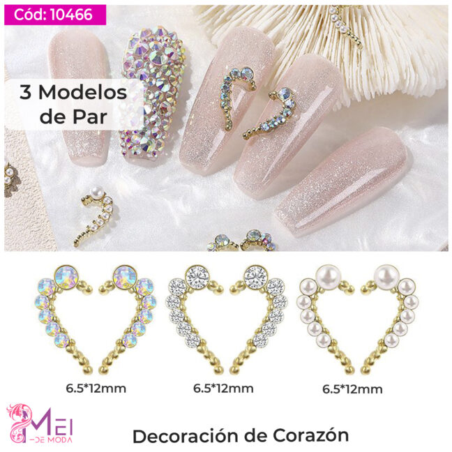 Decoración Corazón 3 Pares