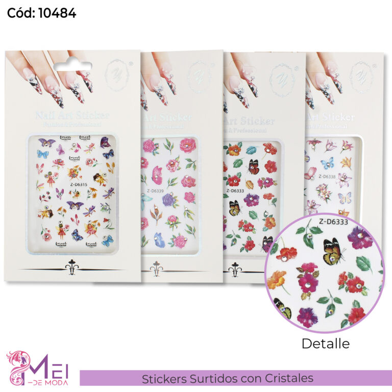 12 Stickers con Cristales
