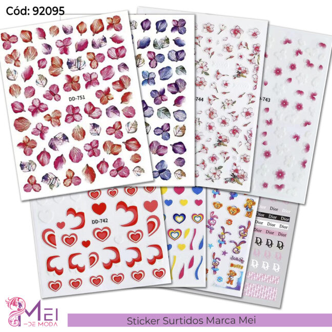 Stickers Surtidos Cartoon y Formas