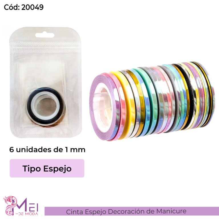 4 Cinta Escarchada para Decoración de Uñas x 1000 psos