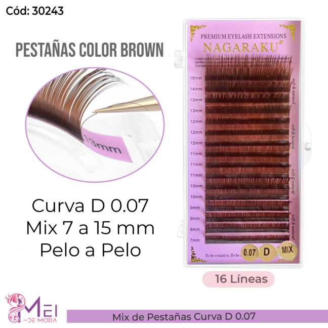 Mix Pestañas Curva D