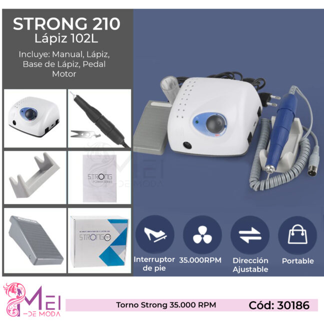 Torno Strong 210 35.000RPM
