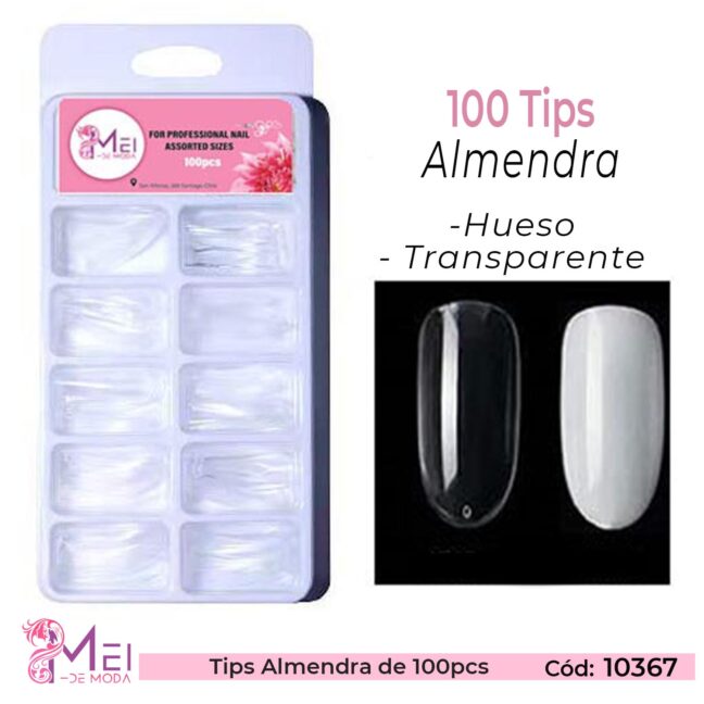 Tips Almendra de 100PCS