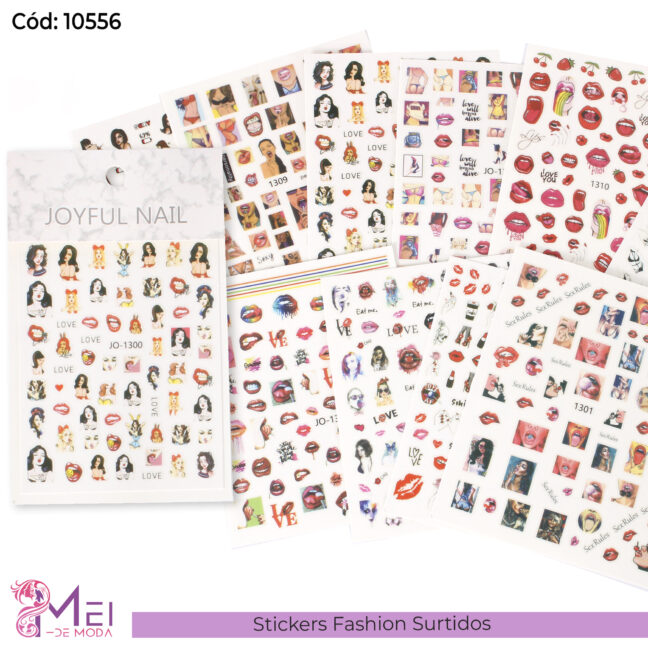 12 Stickers Fashion Surtidos