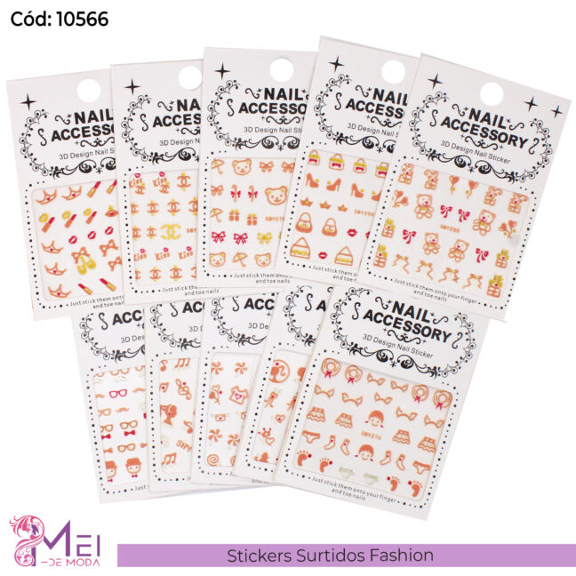 12 Stickers Surtidos Fashion