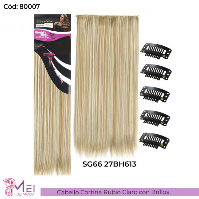Cabello Cortina Extension Rubio Claro