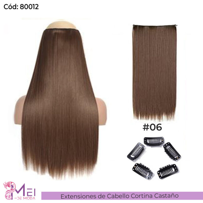 Cabello Cortina Extension Castaño