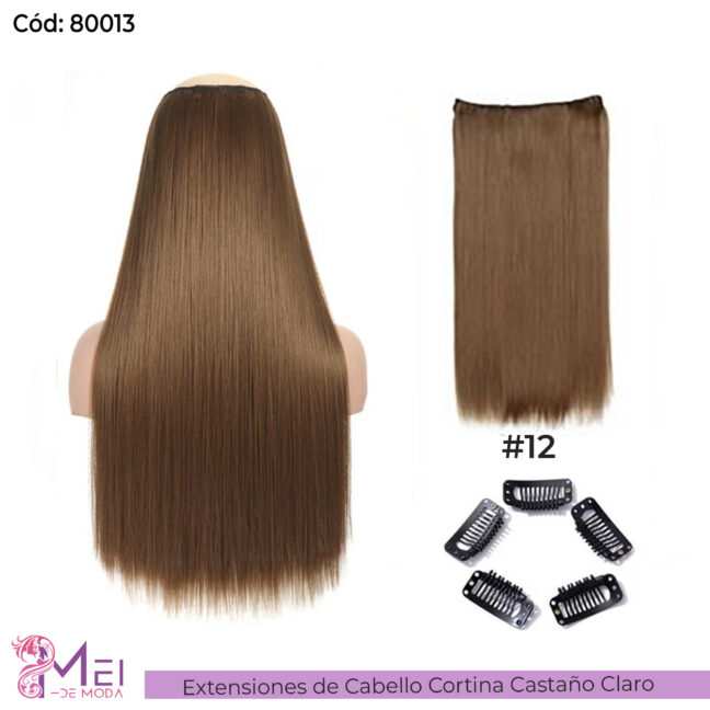 Cabello Cortina Extension Castaño Claro