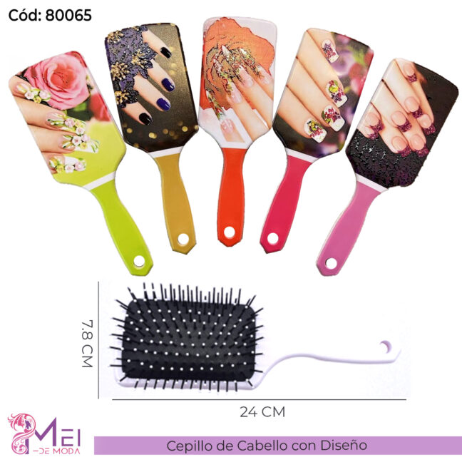 Cepillo de Cabello con Diseño, 12 unidades