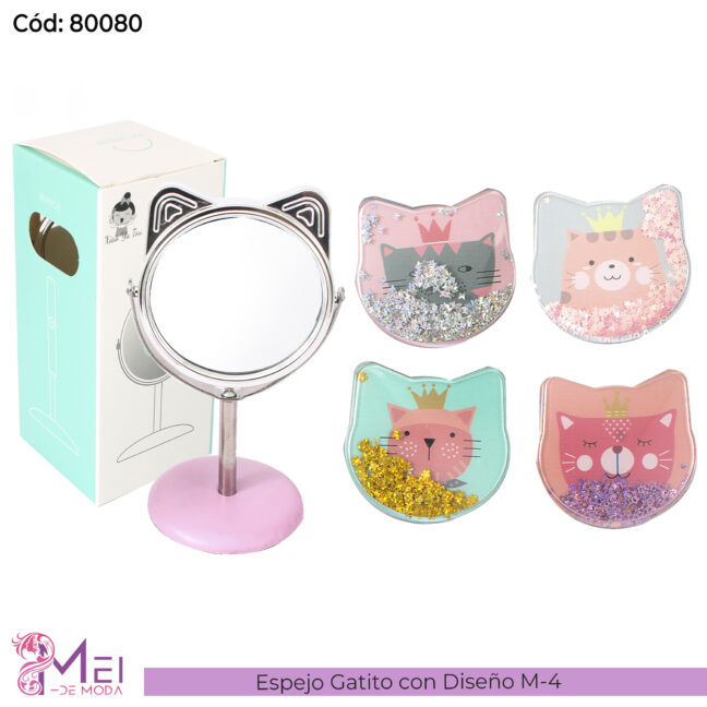Espejo Gatito con Diseño M-4