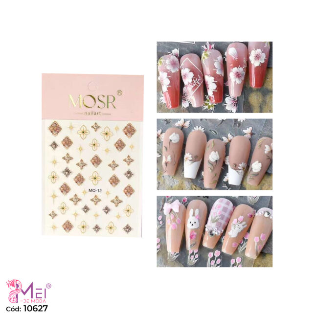 6 Stickers de Flores Surtidas
