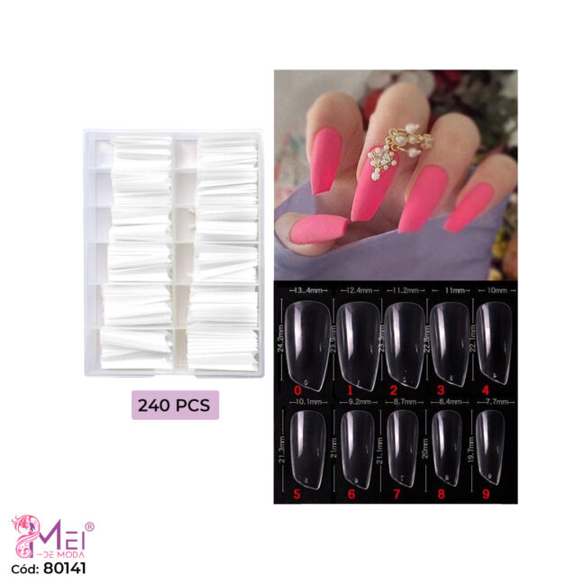 Tips Soft Gel Labial 240 PCS