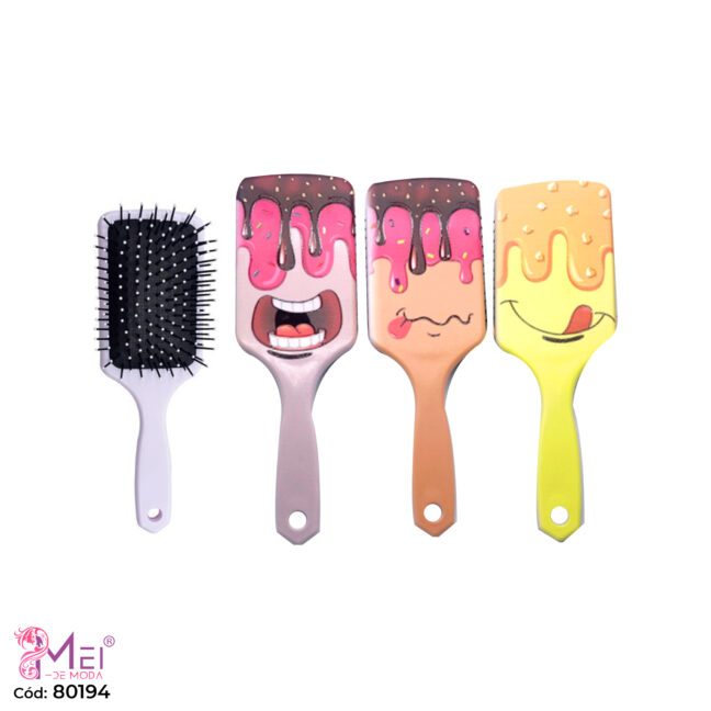 Cepillo de Cabello Diseño de Helados 12 unidades