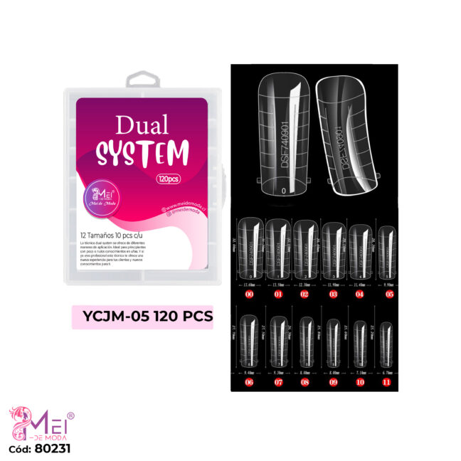 Tips Dual System Cuadrada 120 pcs