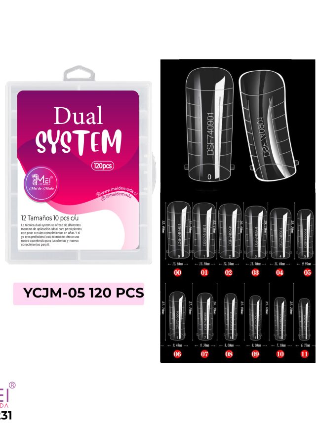 Tips Dual System Cuadrada 120 pcs