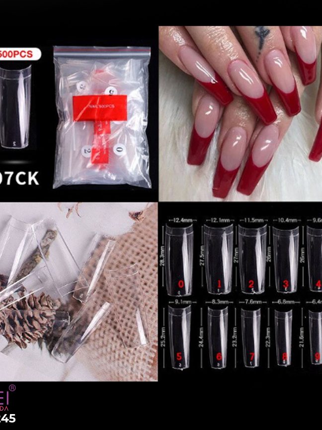 Tips Francesa Transparente 500pcs
