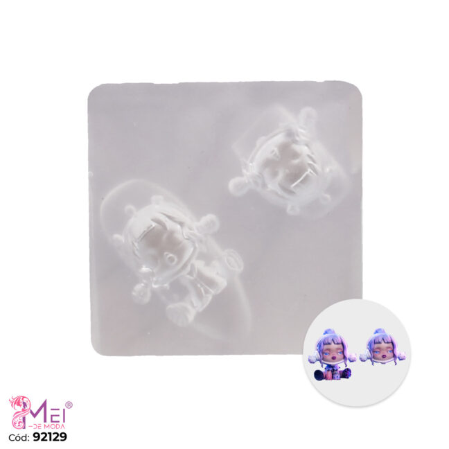 Molde para Hacer Formas Niña 3D