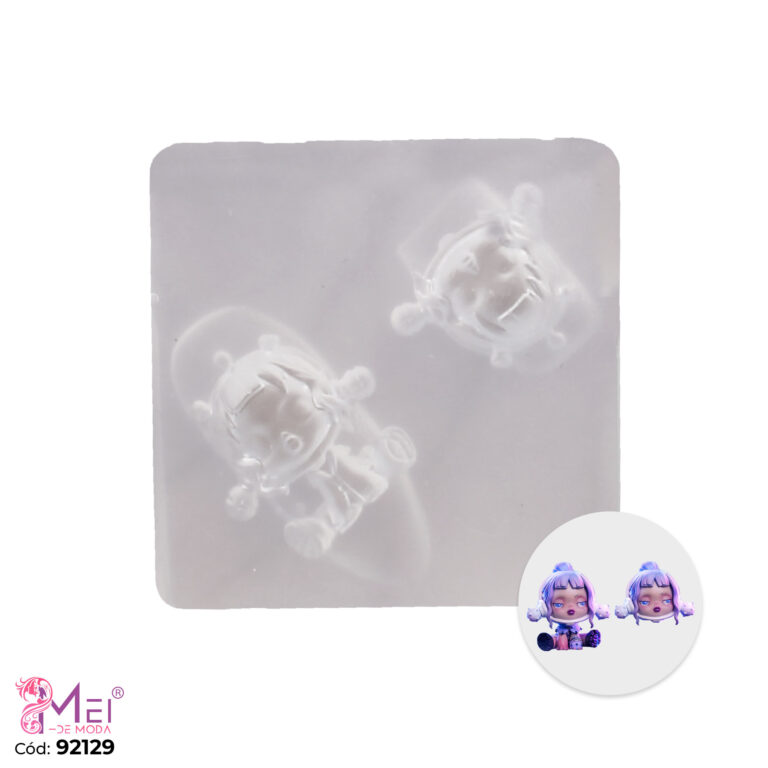 Molde para Hacer Formas Niña 3D