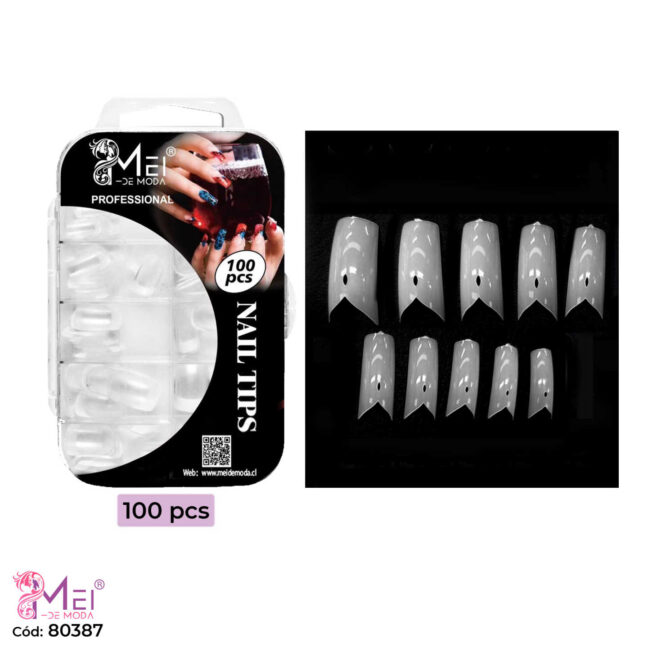 Tips Diseño en V Soft Gel 100 pcs