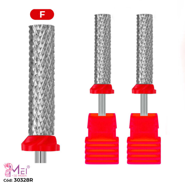 Fresa de Metal Cilindrica Roja