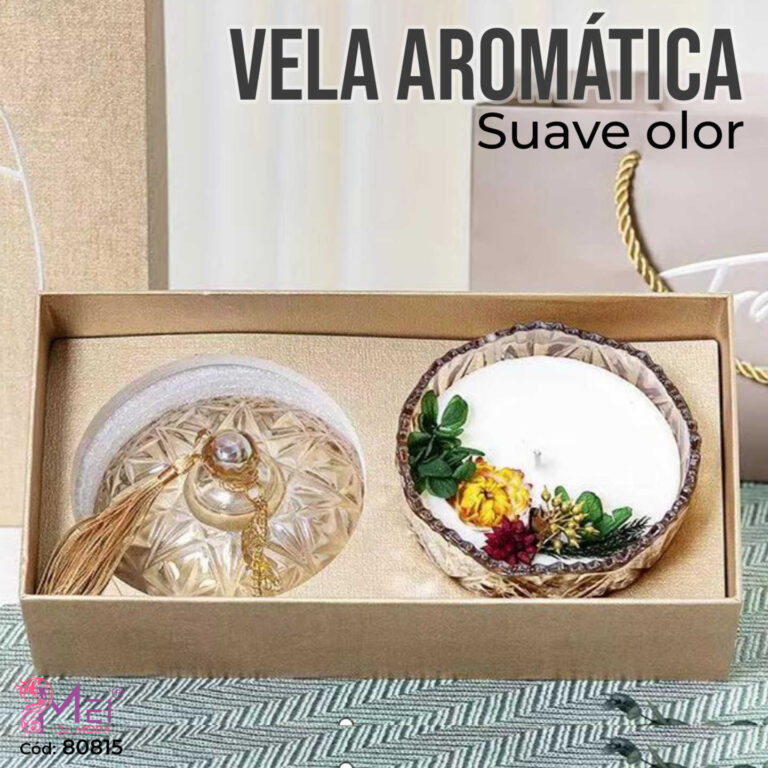 Vela Aromática con Hermoso Envase