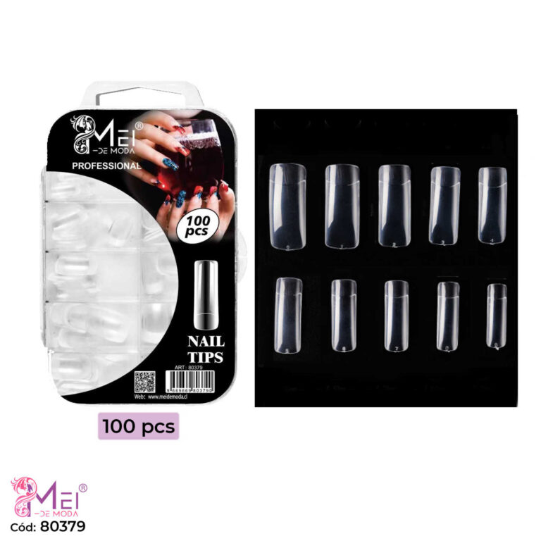 Tips Cuadrados Soft Gel 100 pcs