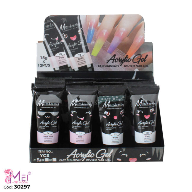 12 pcs Poly Gel YCS01 Colores Pasteles #1-12