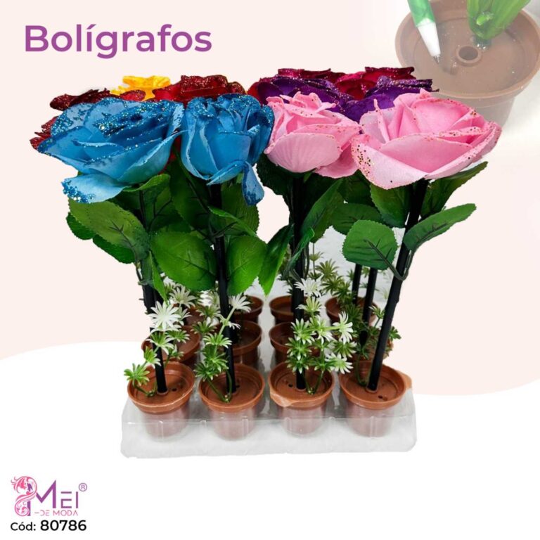 Lapicero en Rosa de Colores