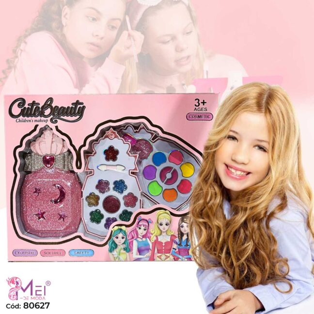 Kit de Maquillaje para niñas sombras y labiales