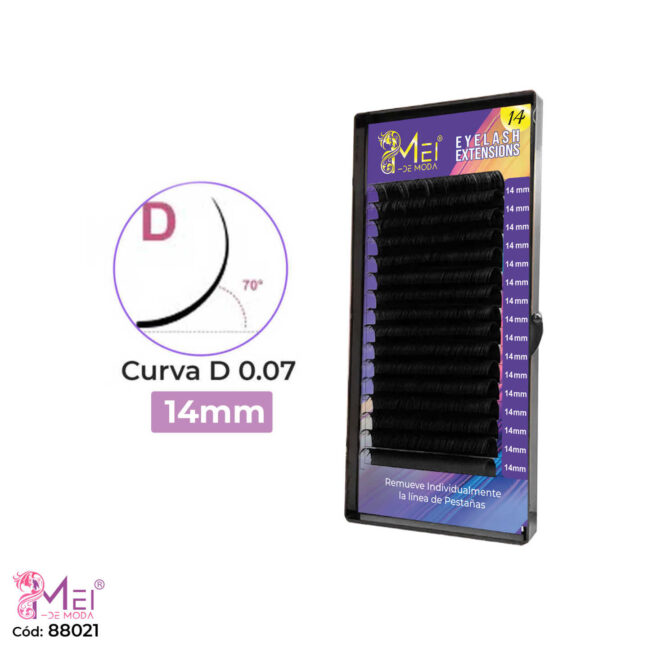 Pestañas 14mm curva D 0.07