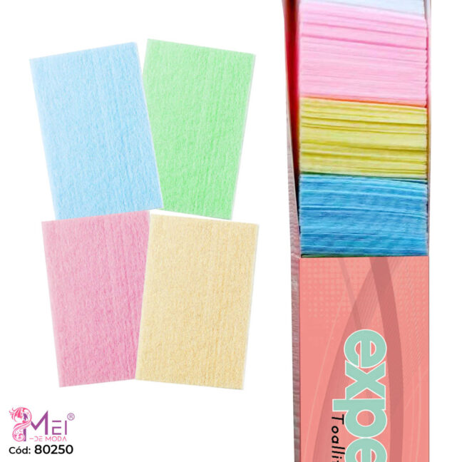 Algodón para Manicure sin Pelusa de Colores