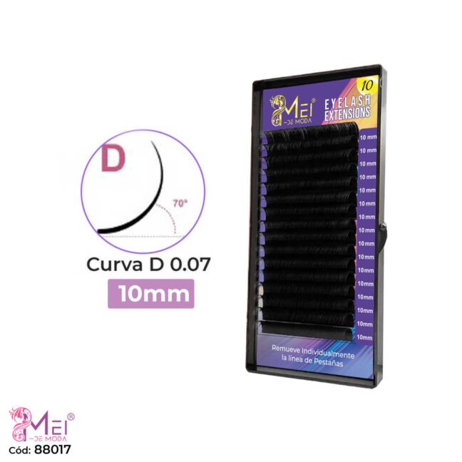Pestañas 10mm curva D 0.07