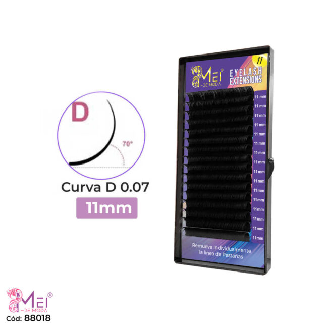 Pestañas 11mm curva D 0.07+