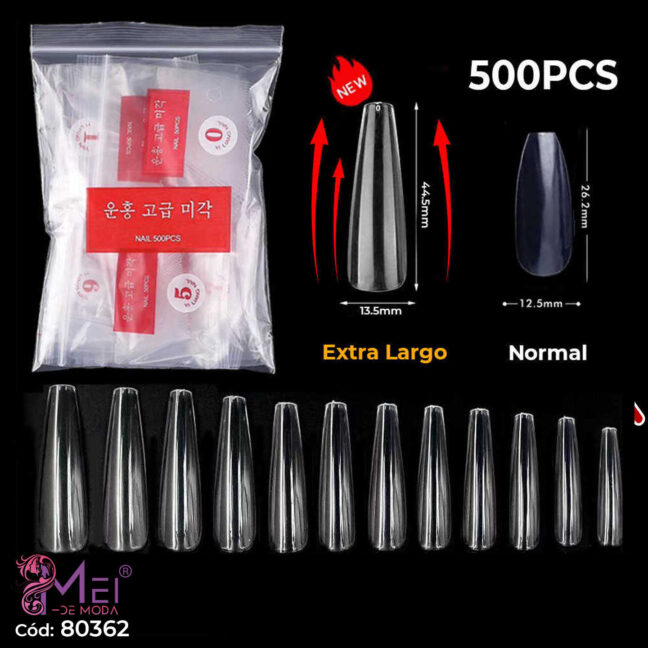 Tips Ballerina Trans EXRTA 500PCS