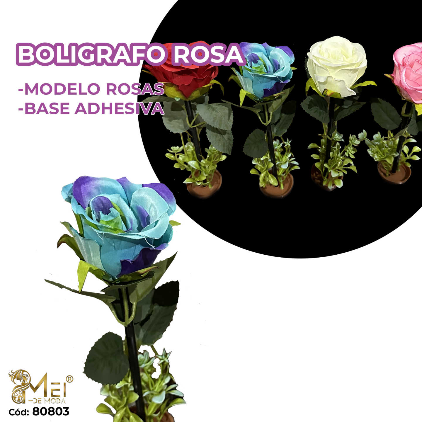 Boligrafo de Rosas