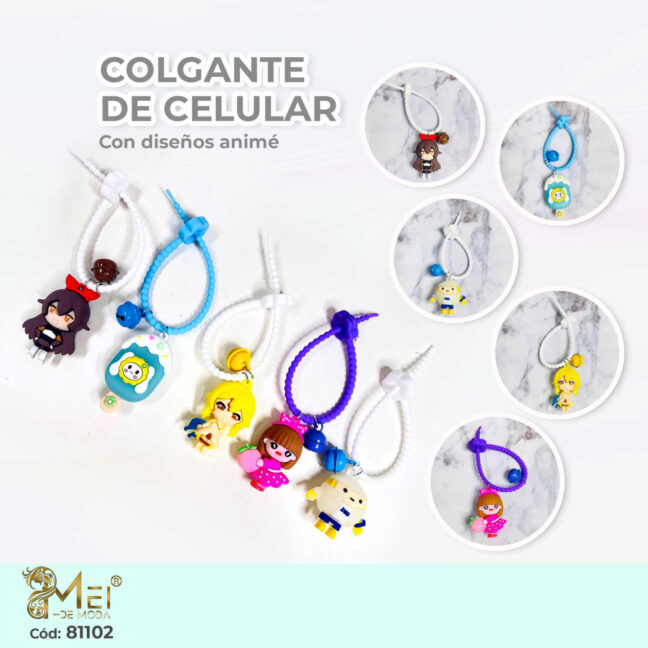 Colgante de Celular con Figuras Surtida
