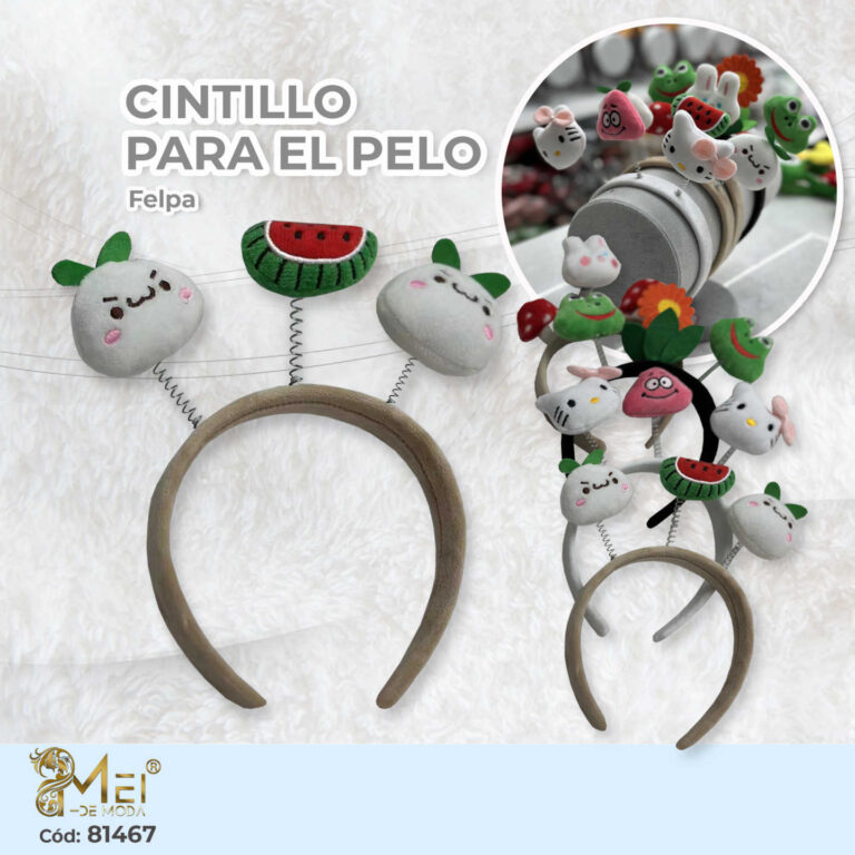 Cintillo de Cabello con 3 formas 12 unidades