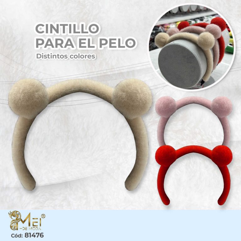 Cintillo de Cabello de Orejitas 12 unidades