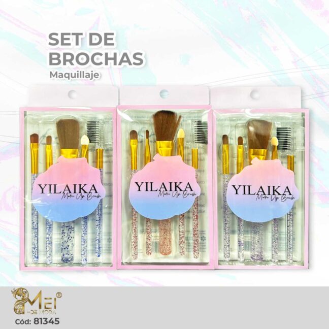 Brochas con Escarcha 5 pcs