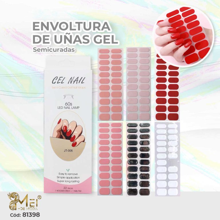 Uñas en Sticker 22 pcs Tonos Claros