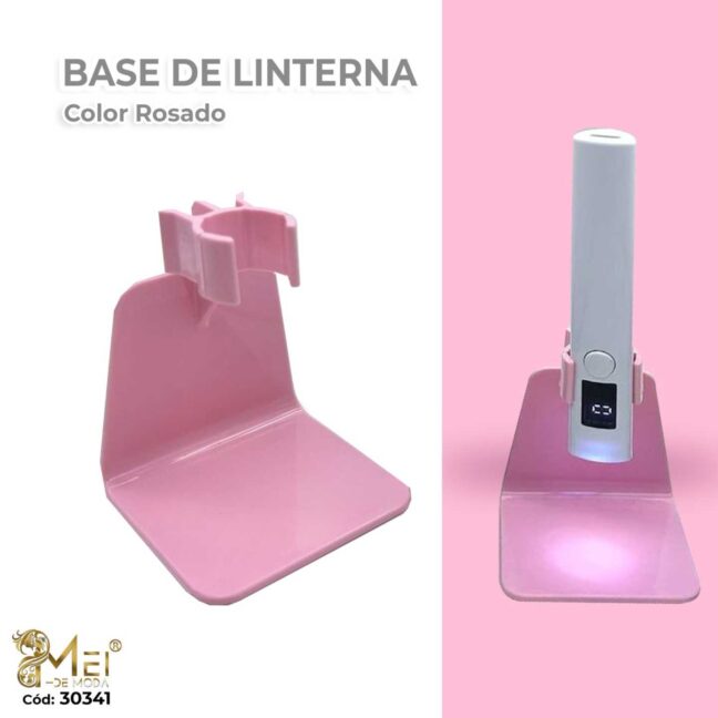 Soporte de lámpara unifilar rosa