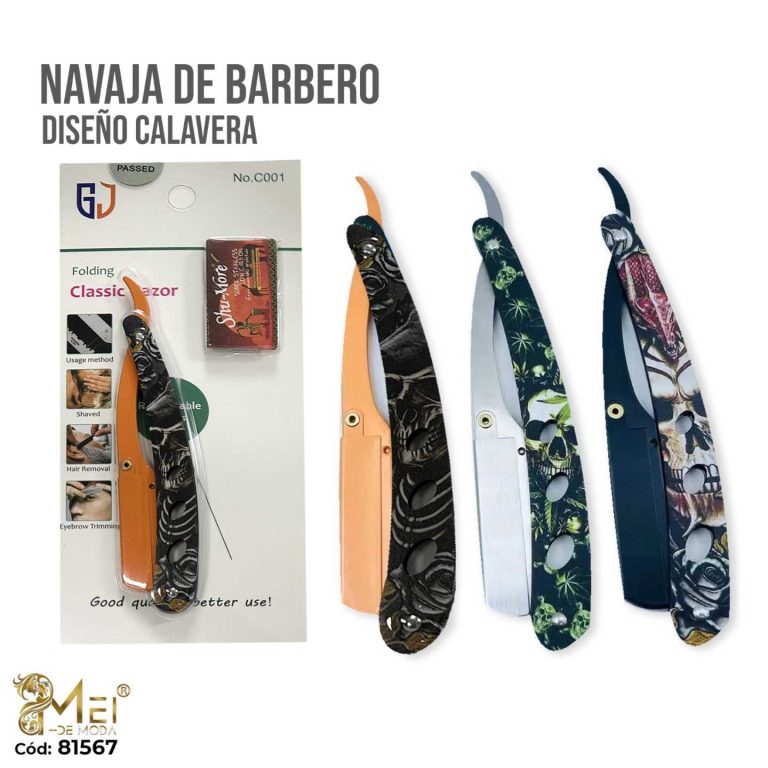 Porta Cuchillas de Barbería mango