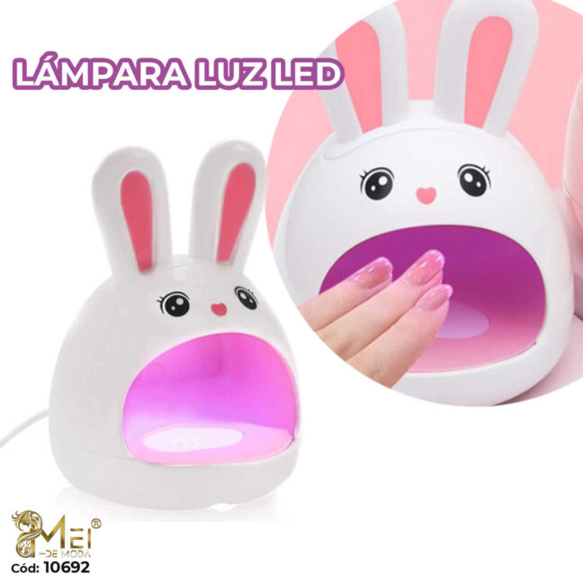 Lámpara de Decoración de Uñas Conejito Blanco