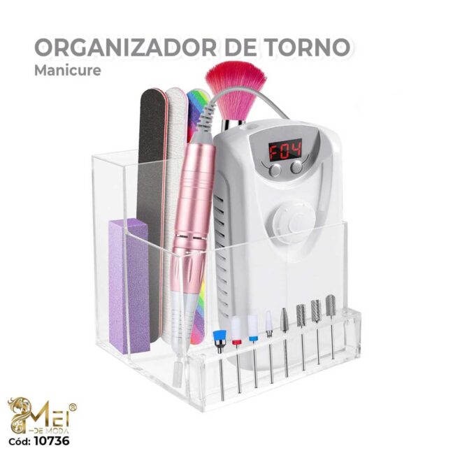 organizadora de acrílico para torno