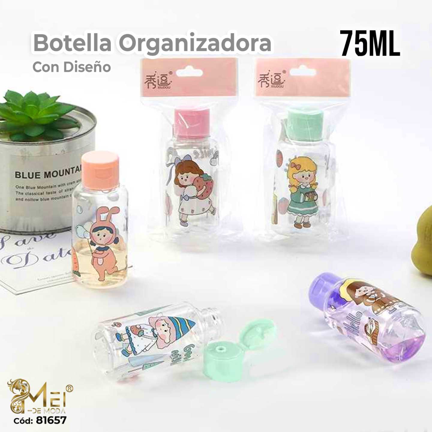 2 Botella con tapa abatible 75ML