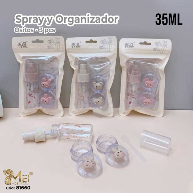 Set Viajero de 3 botellitas conejito